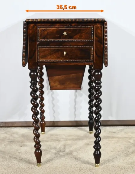 Petite Table de Salon en Palissandre, époque Restauration – Début XIXe