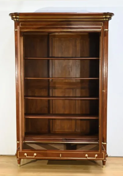 Grande Bibliothèque en Acajou, style Louis XVI – Milieu XIXe