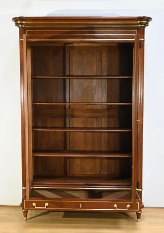 Grande Bibliothèque en Acajou, style Louis XVI – Milieu XIXe