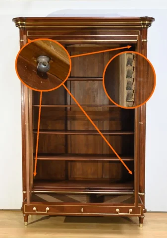 Grande Bibliothèque en Acajou, style Louis XVI – Milieu XIXe