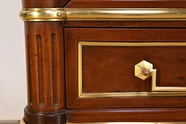 Grande Bibliothèque en Acajou, style Louis XVI – Milieu XIXe