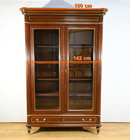 Grande Bibliothèque en Acajou, style Louis XVI – Milieu XIXe