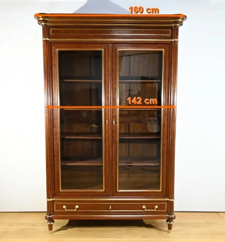 Grande Bibliothèque en Acajou, style Louis XVI – Milieu XIXe