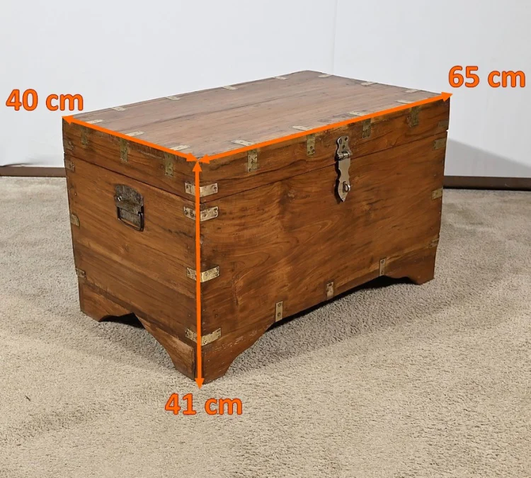 Malle de Voyage en Teck – Fin XIXe