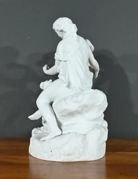 Sculpture en Biscuit "Vénus et l'Amour" - Fin XIXe