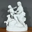 Sculpture en Biscuit "Vénus et l'Amour" - Fin XIXe