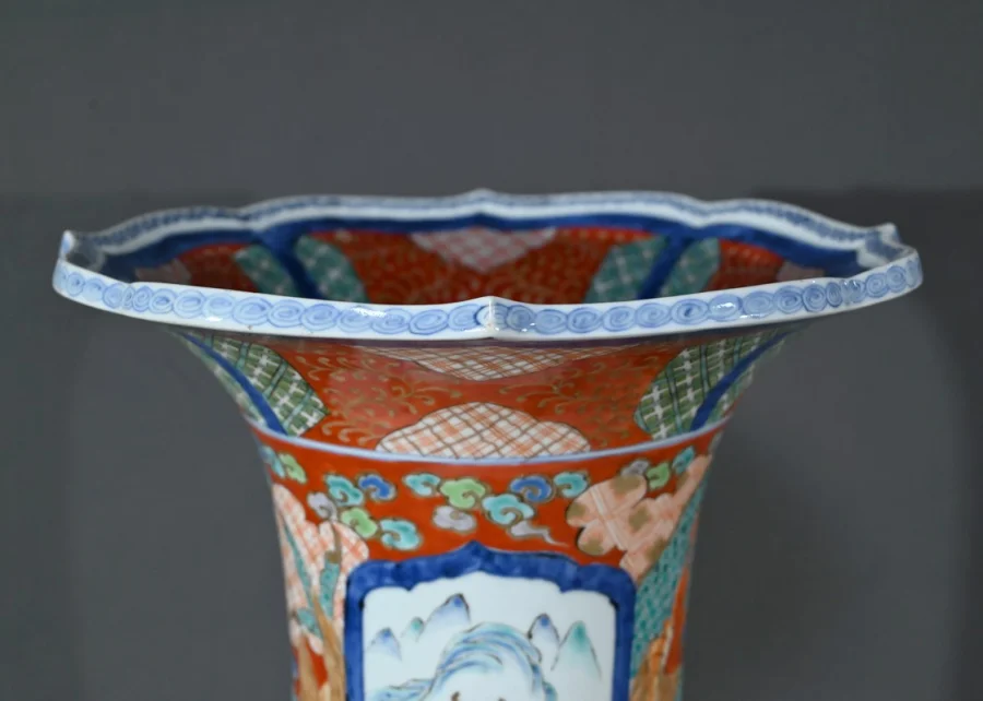 Important Vase Arita en Porcelaine, ère Meiji, Japon – Fin XIXe