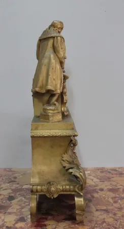 Pendule en Bronze et Laiton, style Renaissance – XIXe