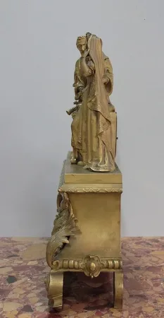 Pendule en Bronze et Laiton, style Renaissance – XIXe