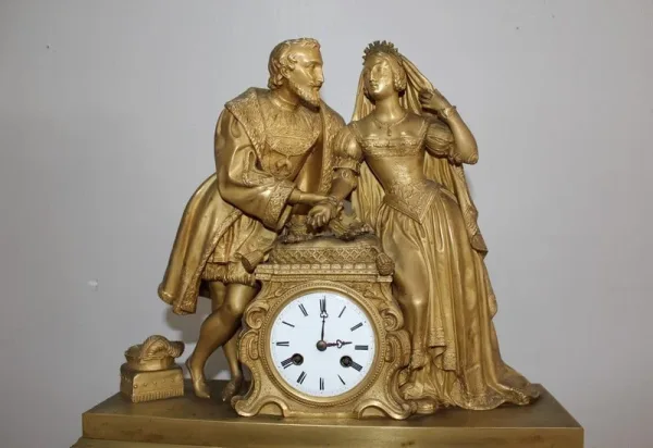 Pendule en Bronze et Laiton, style Renaissance – XIXe