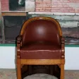 Fauteuil de Tribunal en chêne XIXe