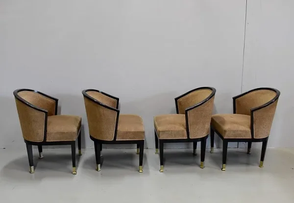 Suite de 4 fauteuils Art Déco – XXe