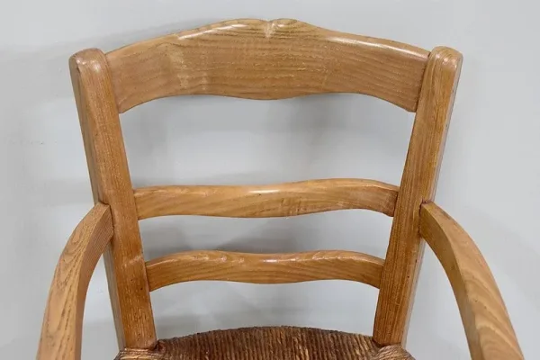 Chaise haute d’enfant paillée – XIXe