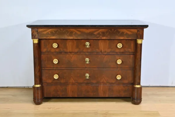Commode en Acajou, époque Empire – Début XIXe