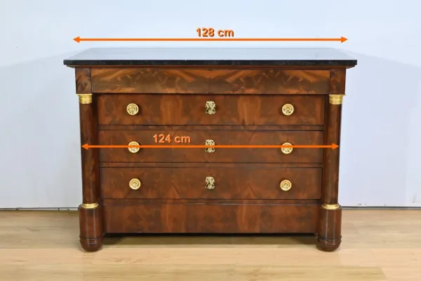 Commode en Acajou, époque Empire – Début XIXe