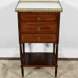 Petite Table de Salon Chiffonnière en Acajou, époque Louis XVI – XVIIIe
