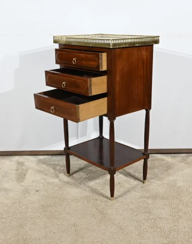 Petite Table de Salon Chiffonnière en Acajou, époque Louis XVI – XVIIIe