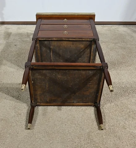 Petite Table de Salon Chiffonnière en Acajou, époque Louis XVI – XVIIIe