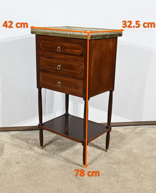 LOUIS XVI PERIOD CHIFFONNIERE TABLE