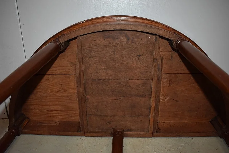 Table à jeu Demi-Lune dite Bouillotte Louis XVI en Acajou XVIIIe