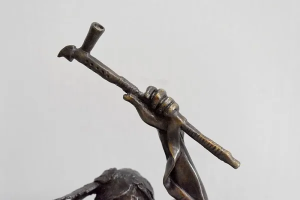 Bronze d’un guerrier indien – XXe