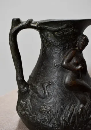 Paire de vases pichets signé J.G. – XXe