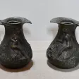 Paire de vases pichets signé J.G. – XXe