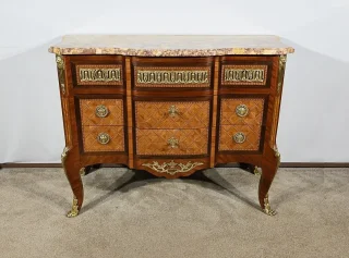 FRENCH TRANSITION STYLE CHEST OF DRAWERS