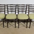Suite de 4 Chaises Scandinaves en Bois teinté – 1960