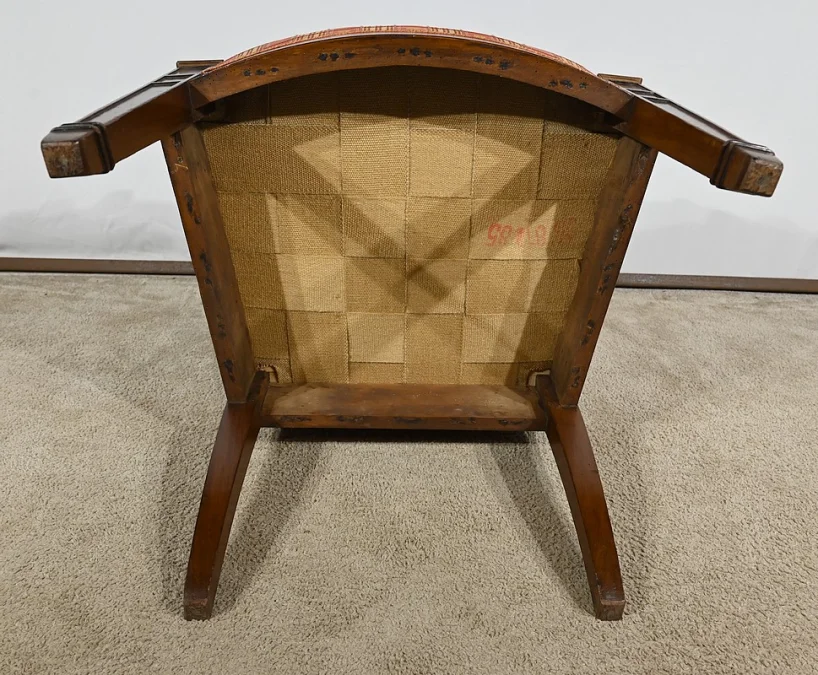 Fauteuil en Acajou Massif, époque Directoire – Début XIXe