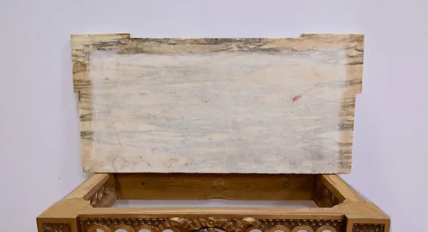 Petite Console d’Applique en Bois Sculpté, style Louis XVI, époque Napoléon III – Milieu XIXe