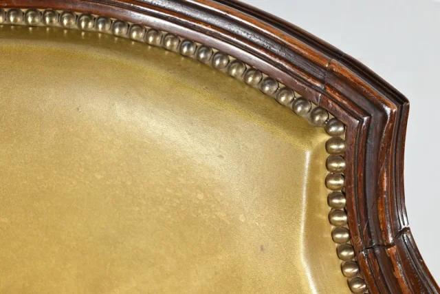 Fauteuil de Bureau Pivotant en Hêtre, style Louis XVI – Fin XIXe