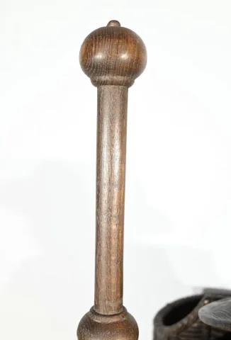 Importante Sculpture de Saint Jacques en Chêne Polychromé – XVIIIe