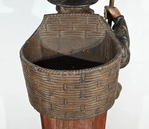 Importante Sculpture de Saint Jacques en Chêne Polychromé – XVIIIe