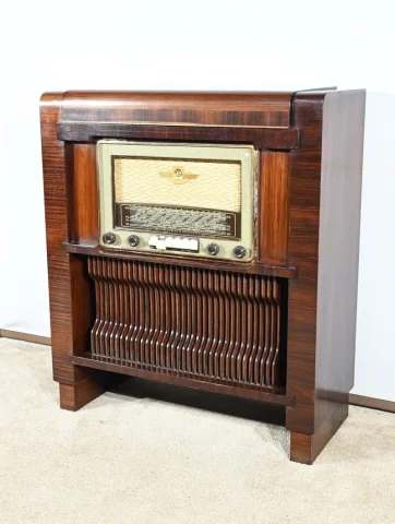 Meuble TSF & Mange Disque, Amplix, en Palissandre – 1950