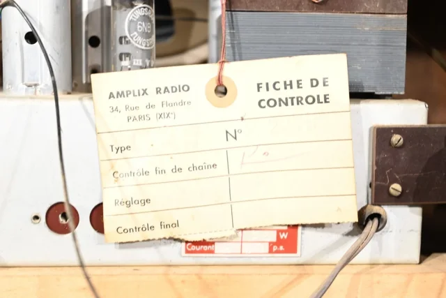 Meuble TSF & Mange Disque, Amplix, en Palissandre – 1950
