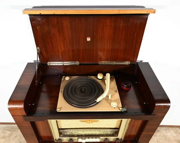 Meuble TSF & Mange Disque, Amplix, en Palissandre – 1950