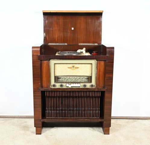 Meuble TSF & Mange Disque, Amplix, en Palissandre – 1950