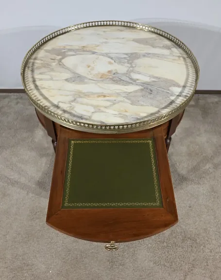 Table Bouillotte en Acajou, style Louis XVI – Fin XIXe