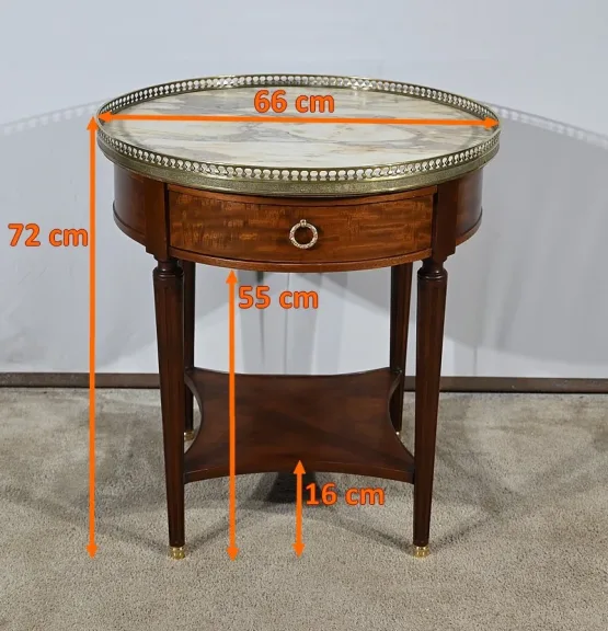 Table Bouillotte en Acajou, style Louis XVI – Fin XIXe