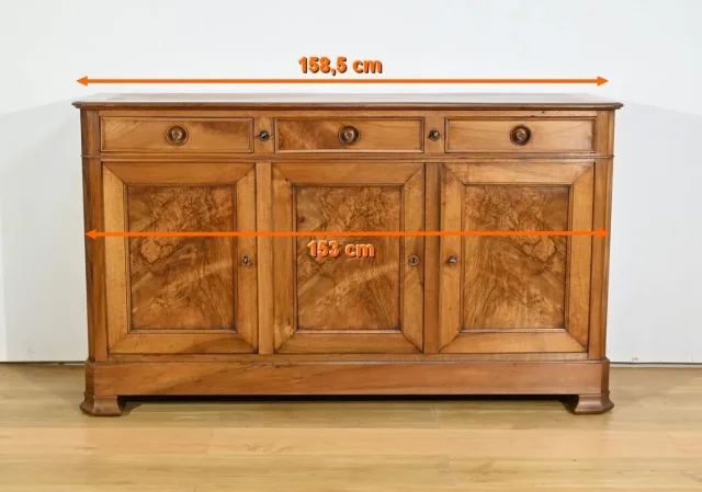 Petite Enfilade 3 Portes en Noyer – Fin XIXe