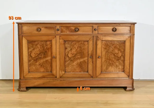 Petite Enfilade 3 Portes en Noyer – Fin XIXe