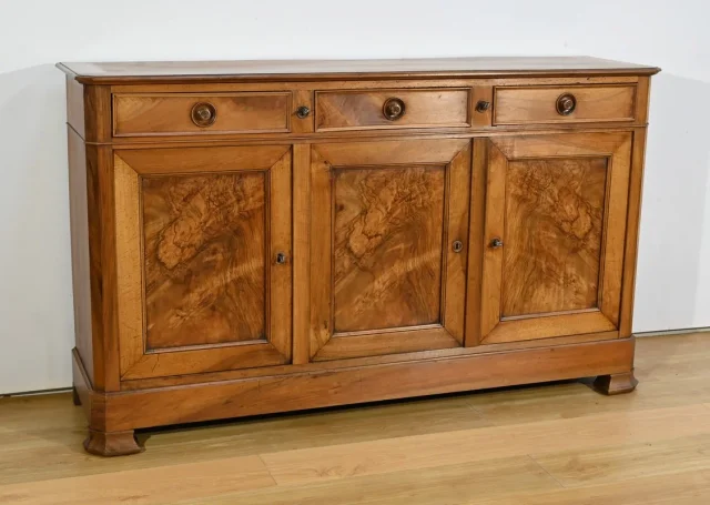 Petite Enfilade 3 Portes en Noyer – Fin XIXe