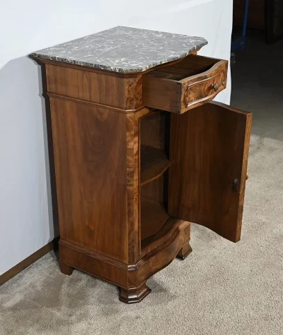 Petit Meuble Chevet en Noyer – 1900