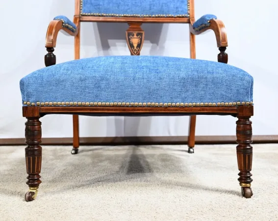 Petit Fauteuil en Palissandre, époque Restauration – Début XIXe