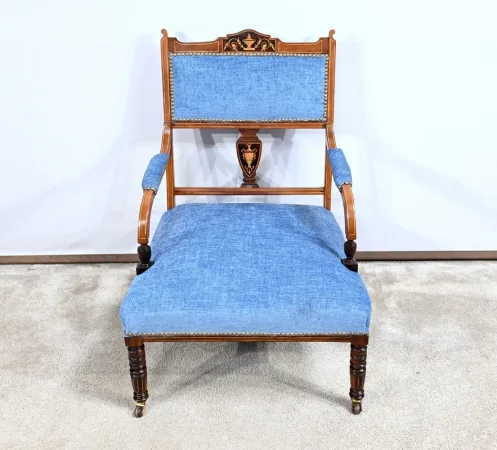Petit Fauteuil en Palissandre, époque Restauration – Début XIXe