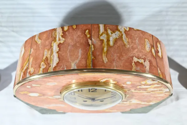 Garniture de Cheminée en Marbre, signée DiediSheim, Art Déco – 1920