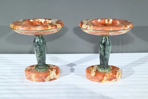 Garniture de Cheminée en Marbre, signée DiediSheim, Art Déco – 1920