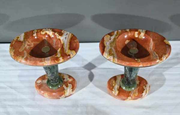 Garniture de Cheminée en Marbre, signée DiediSheim, Art Déco – 1920