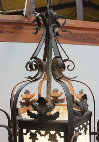 WROUGHT IRON LANTERN